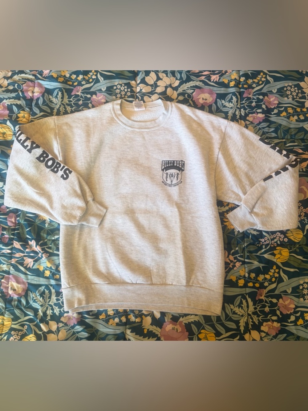 Vintage Men’s Billy Bob's Daytona Beach Gray Crewneck Sweatshirt
